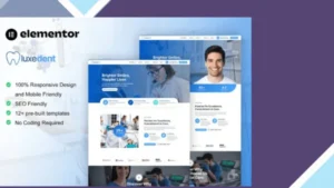 LuxeDent - Dentist and Dental Care Elementor Pro Template Kit