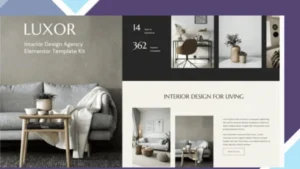 Luxor - Interior Design Agency Elementor Template Kit