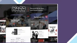 Maco Kit - Gym and Fitness Elementor Template Kit