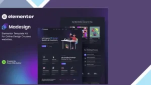 Madesign - Online Design Courses Elementor Template Kit