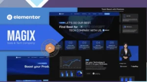 Magix - Saas and Tech Company Elementor Template Kit