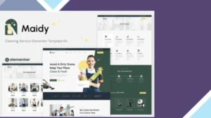 Maidy - Cleaning Service Elementor Template Kit