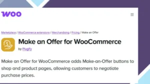 Make an Offer For Woocommerce