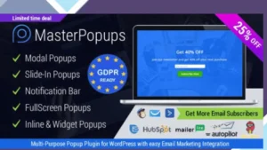 Master Popups Popup for Email Subscription