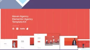 Maven - Business Agency Elementor Template Kit