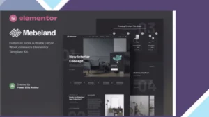Mebeland - Furniture Store Elementor Pro Template Kit