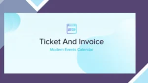 MEC Ticket and Invoice