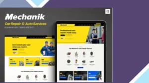 Mechanik - Car Repair and Auto Services Elementor Template Kit