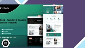 Meciy - Psychology and Counseling Elementor Template Kit