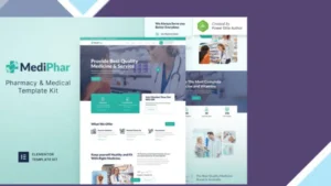 Mediphar - Pharmacy and Medical Elementor Template Kit