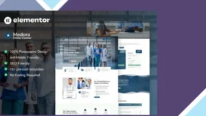 Medora - Medical Clinic Services Elementor Template Kit