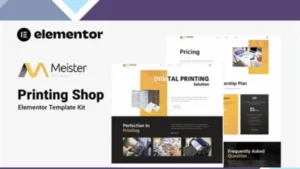 Meister - Printing Shop Elementor Template Kit