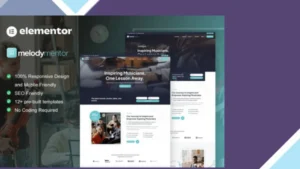 MelodyMentor - Music School and Courses Elementor Template Kit