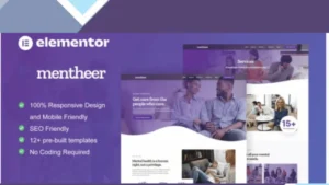Mentheer - Mental Health Therapy Elementor Pro Template Kit