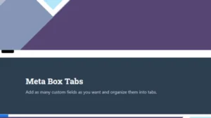 Meta Box Tabs