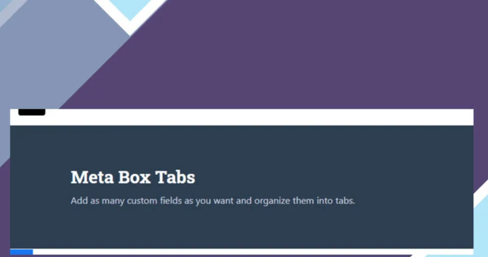 Meta Box Tabs 1 Meta Box Tabs
