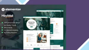 MindWell - Mental Health Care Elementor Pro Template Kit