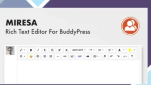 Miresa - WordPress Rich Text Editor For BuddyPress
