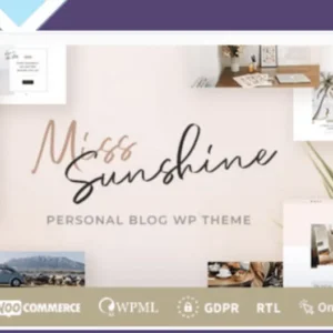 Miss Sunshine - Women Lifestyle Blog WordPress Theme