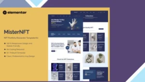 MisterNFT - NFT Portfolio Elementor Template Kit