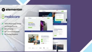 MobiCare - Mobile Phone and Computer Repair Elementor Pro Template Kit