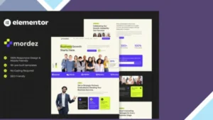 Mordez - Business Consulting Elementor Template Kits