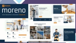 Moreno - Home Improvement and Renovation Template Kit