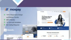 Moxpay - Online Payment Gateway Elementor Template Kit