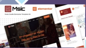 Msic - Music Studio Elementor Template Kit