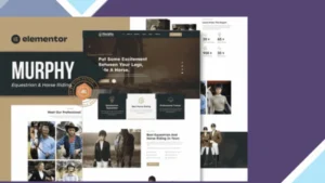 Murphy - Equestrian and Horse Riding Elementor Template Kit