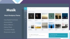 Musik WordPress Admin Theme