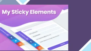 My Sticky Elements WordPress Plugin