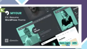 Myour - CV Resume WordPress Theme