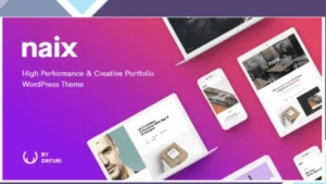 Naix - Creative and High Performance Portfolio WordPress Theme