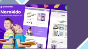Narakido - Kids Bookstore Elementor Template Kit