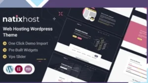 Natix - Web Hosting WordPress Theme