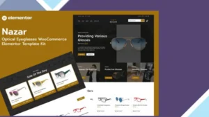Nazar - Optical Eyewear WooCommerce Store Elementor Pro Template Kit