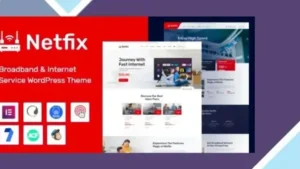 Netfix - Broadband and Internet Services WordPress Theme