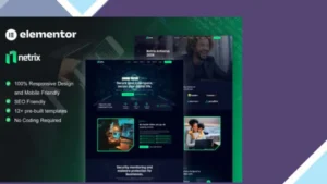 Netrix - Cyber Security Services Elementor Template Kit