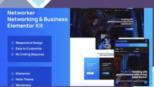 Networker - Business Services and Hosting Services Elementor Template Kit