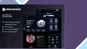 Netzo - NFT Portfolio Elementor Template Kit