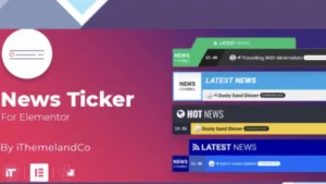 News Ticker For Elementor