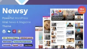 Newsy - Viral News and Magazine WordPress Theme