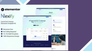 Nexify - SaaS and Tech Startup Elementor Template Kit