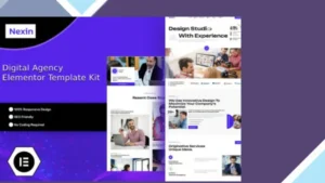 Nexin - Creative Digital Agency Elementor Template Kit
