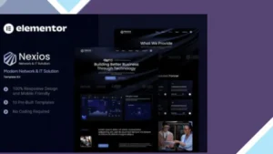 Nexios - Modern Network and IT Solution Elementor Template Kit