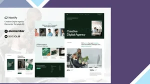 Nextify - Creative Digital Agency and Portfolio Elementor Template Kit