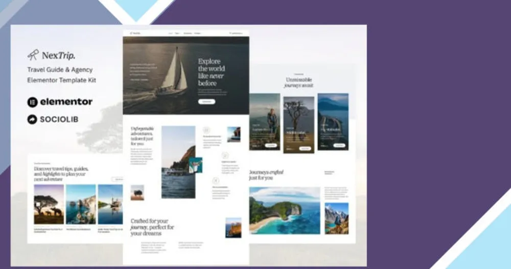 NextTrip - Travel Guide and Agency Elementor Template Kit 1 NextTrip - Travel Guide and Agency Elementor Template Kit