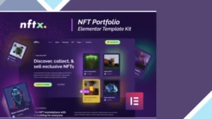 NFTx - NFT Portfolio Elementor Template Kit