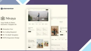 Nivaya - Yoga Studio and Fitness Elementor Template Kit
